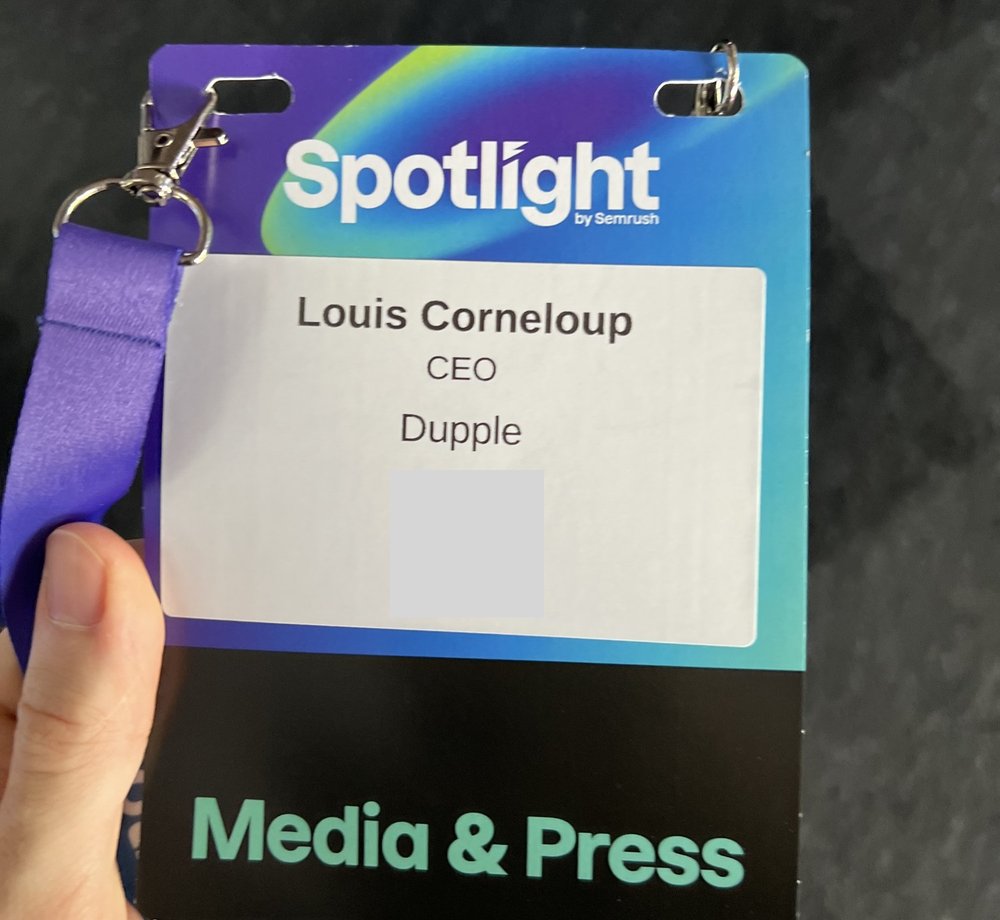 My Media & Press badge for Spotlight by Semrush