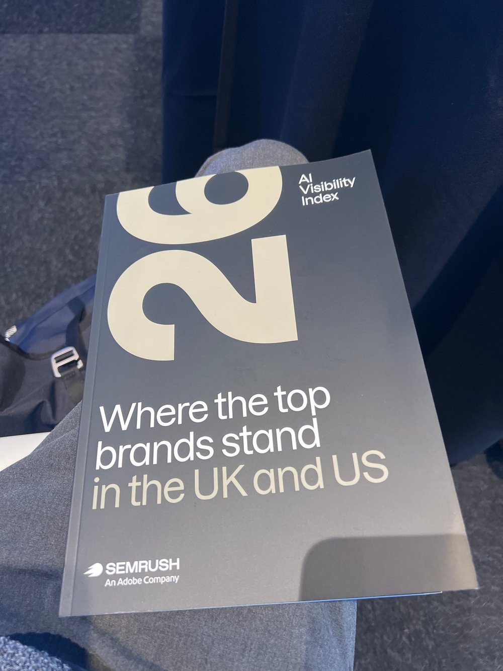 The printed AI Visibility Index report, titled Where the top brands stand in the UK and US