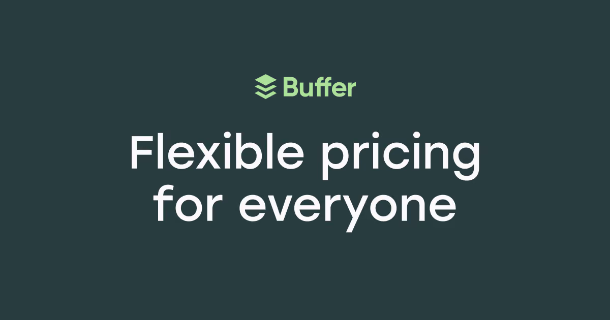 Buffer pricing page graphic